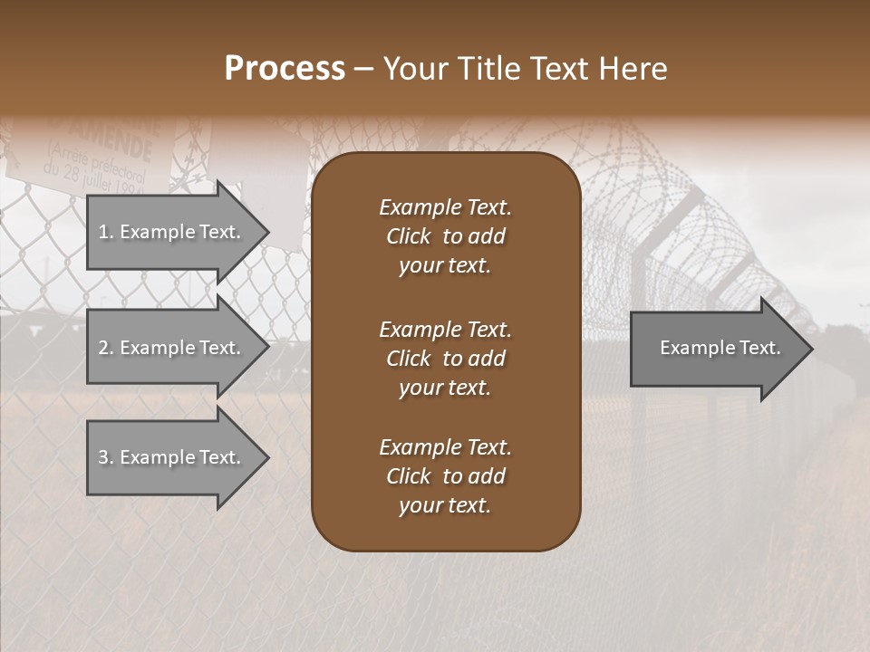French Poles Danger PowerPoint Template