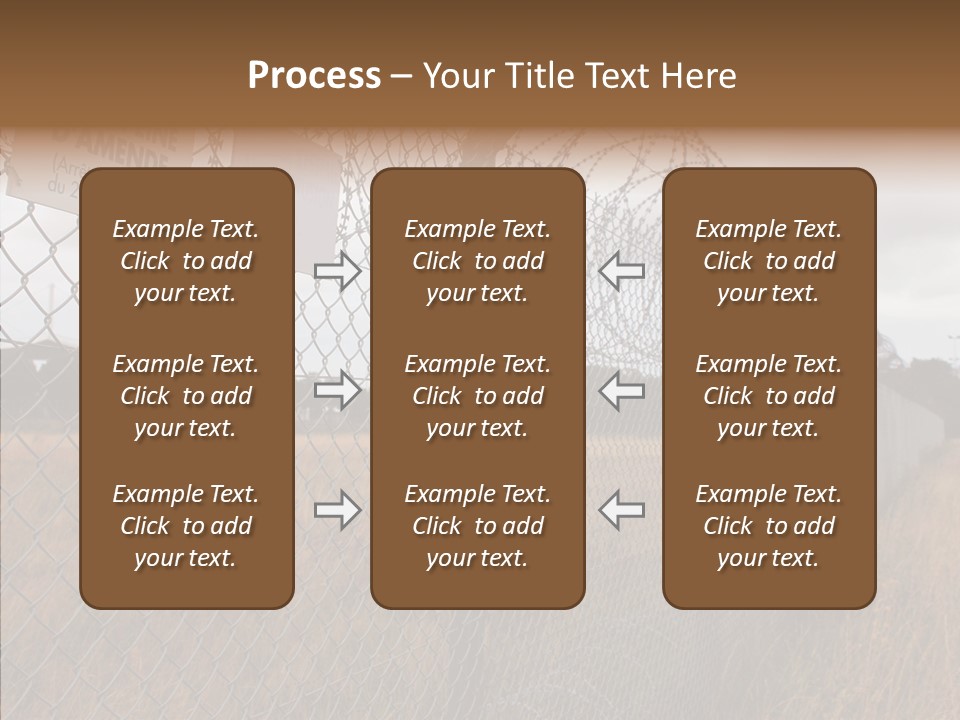 French Poles Danger PowerPoint Template