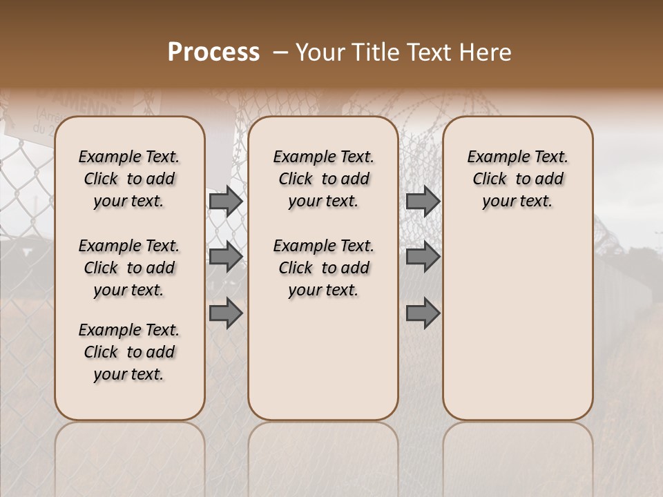 French Poles Danger PowerPoint Template