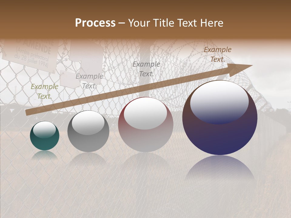 French Poles Danger PowerPoint Template