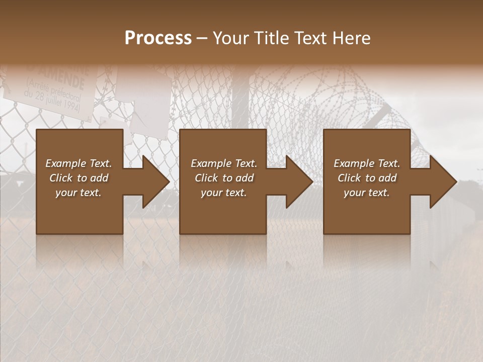 French Poles Danger PowerPoint Template