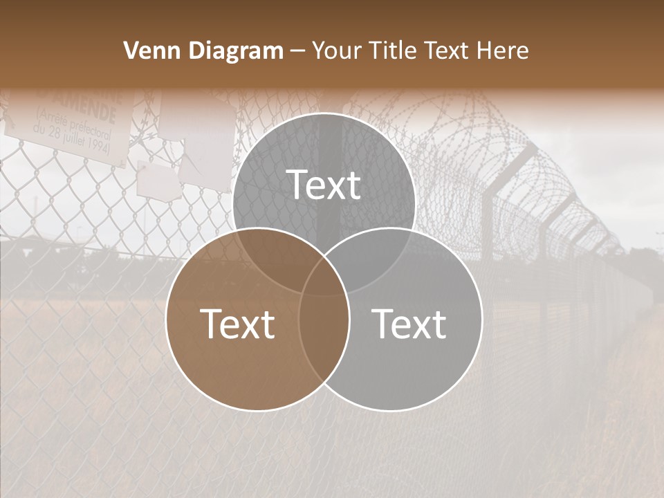 French Poles Danger PowerPoint Template