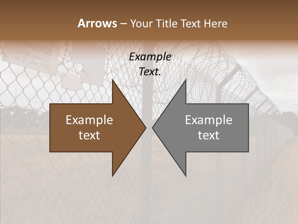 French Poles Danger PowerPoint Template