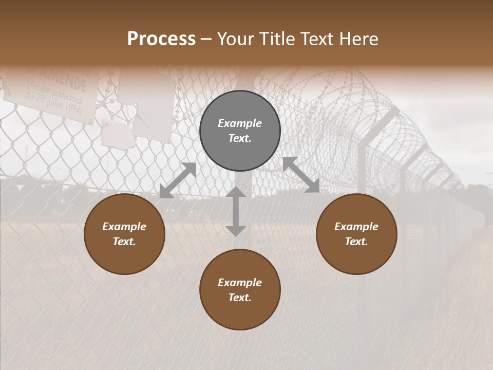 French Poles Danger PowerPoint Template