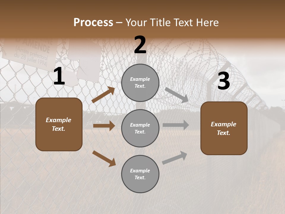 French Poles Danger PowerPoint Template