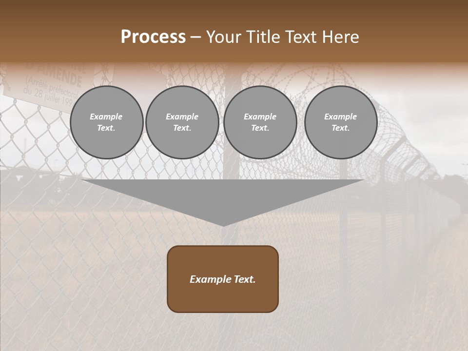 French Poles Danger PowerPoint Template