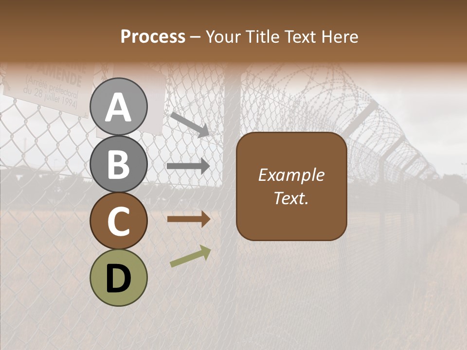 French Poles Danger PowerPoint Template