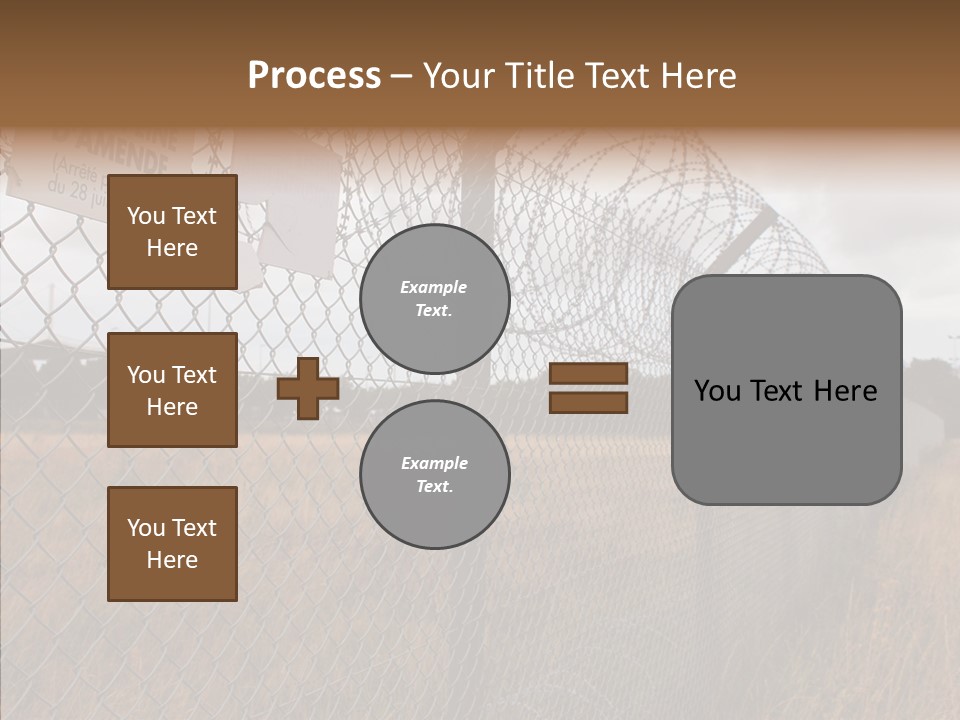 French Poles Danger PowerPoint Template
