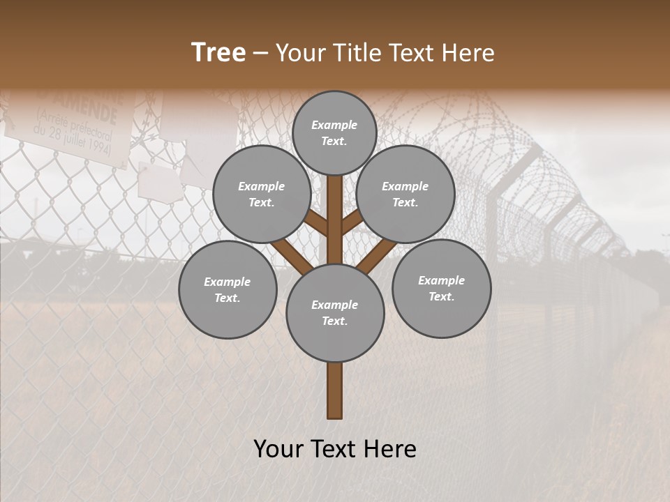 French Poles Danger PowerPoint Template