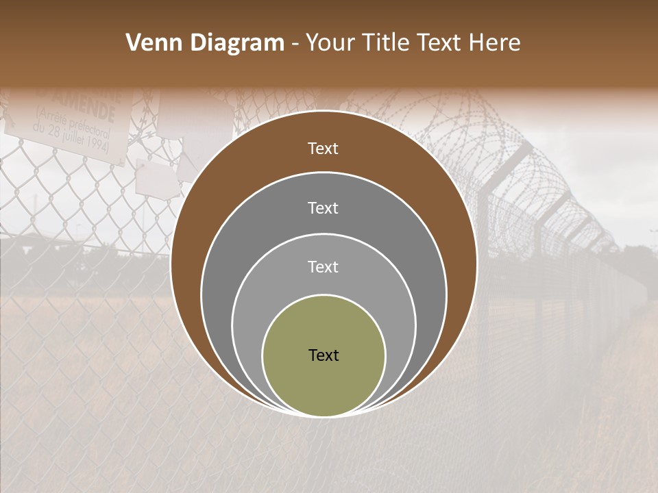 French Poles Danger PowerPoint Template