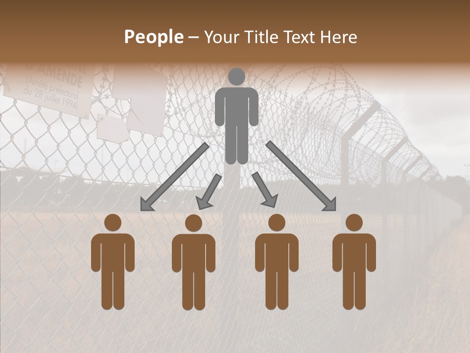 French Poles Danger PowerPoint Template