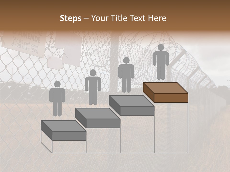 French Poles Danger PowerPoint Template