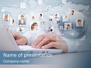 Group Global Relationship PowerPoint Template