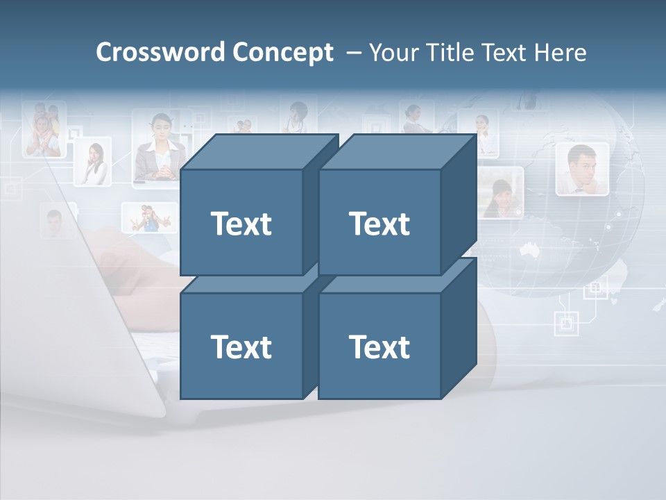 Group Global Relationship PowerPoint Template