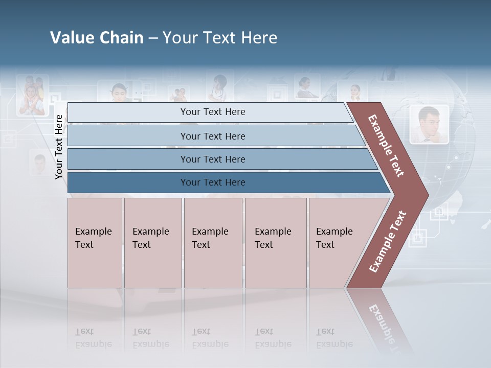 Group Global Relationship PowerPoint Template
