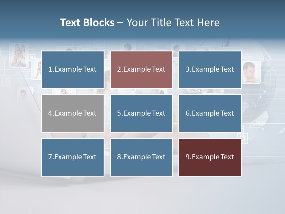 Group Global Relationship PowerPoint Template