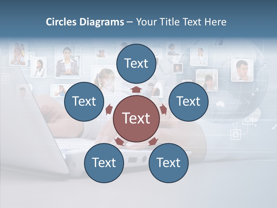 Group Global Relationship PowerPoint Template