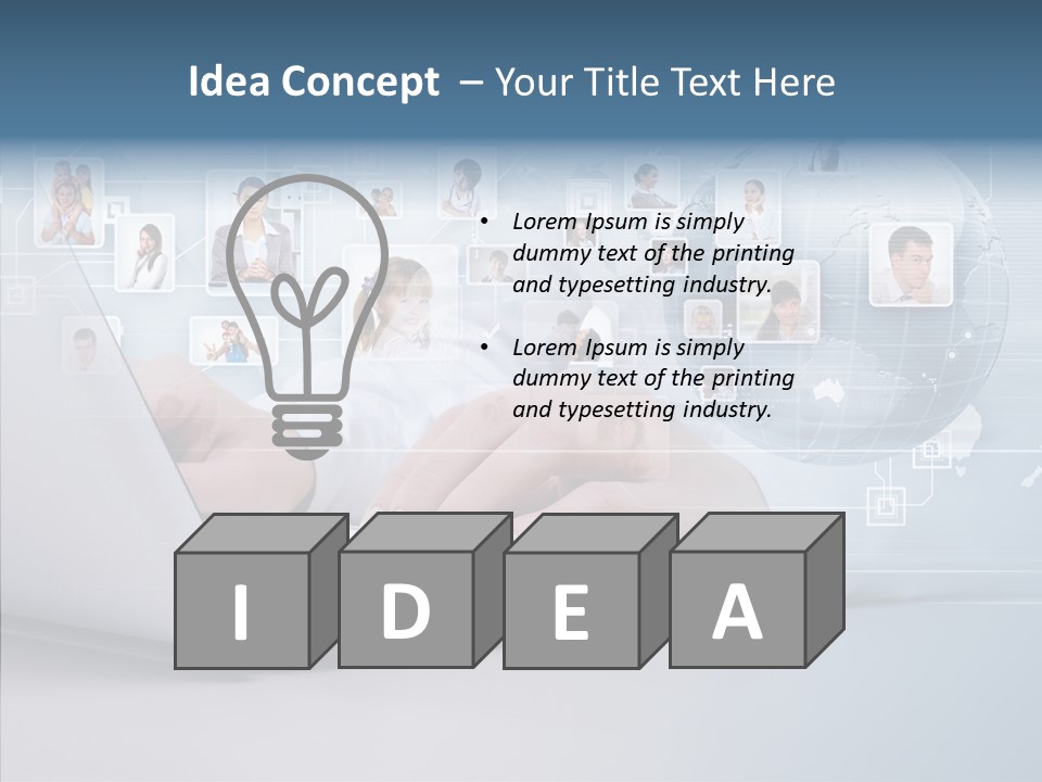 Group Global Relationship PowerPoint Template