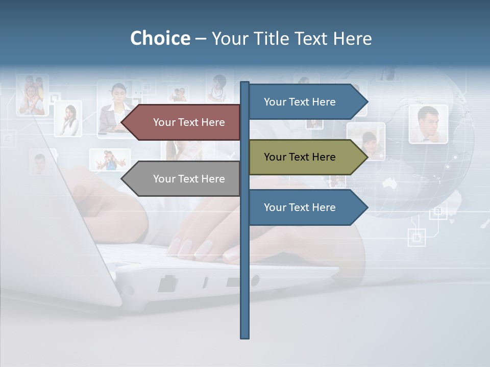 Group Global Relationship PowerPoint Template