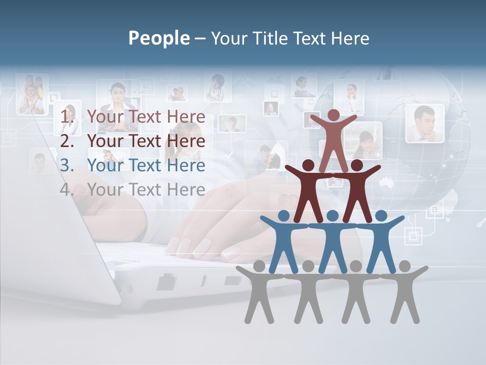 Group Global Relationship PowerPoint Template