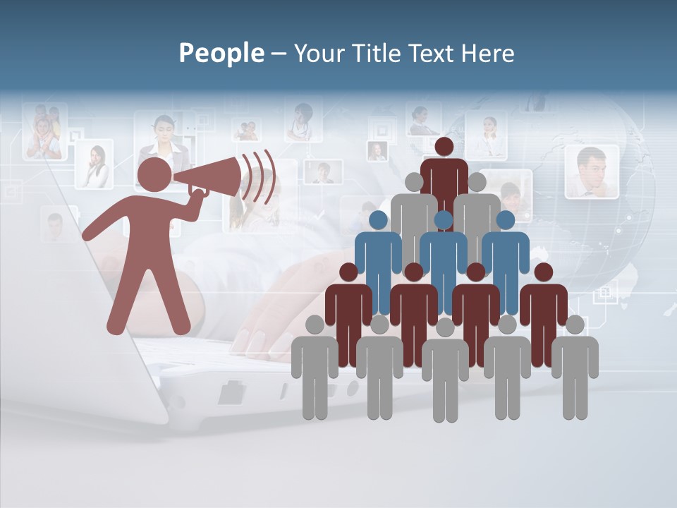 Group Global Relationship PowerPoint Template