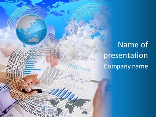 Data White Build PowerPoint Template