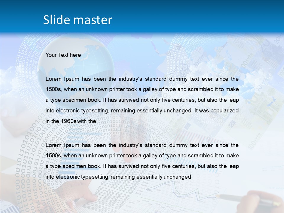 Data White Build PowerPoint Template
