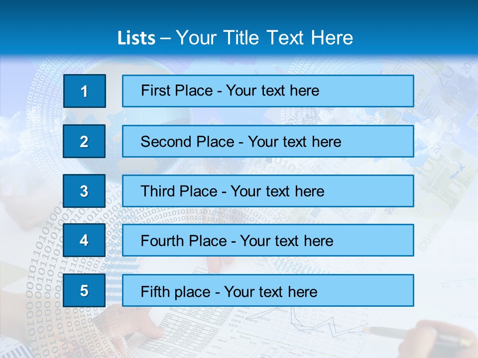 Data White Build PowerPoint Template