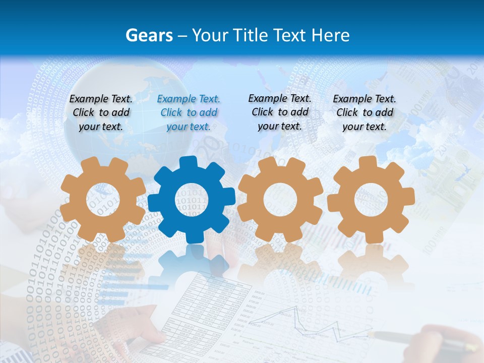 Data White Build PowerPoint Template