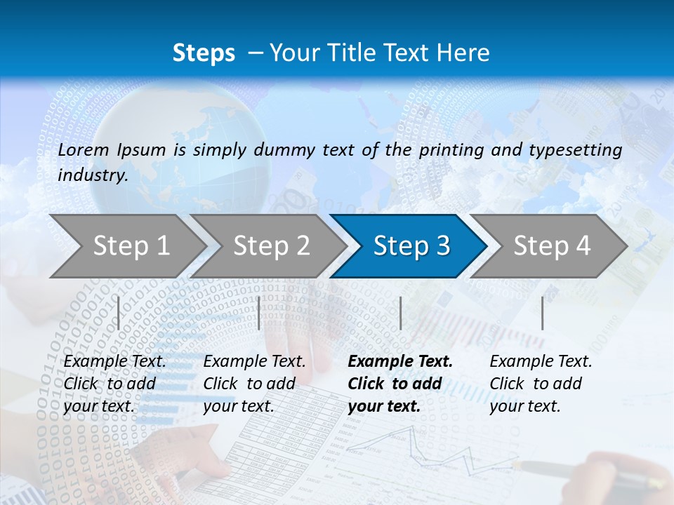 Data White Build PowerPoint Template