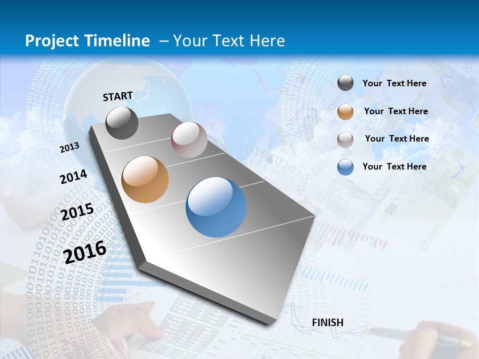 Data White Build PowerPoint Template
