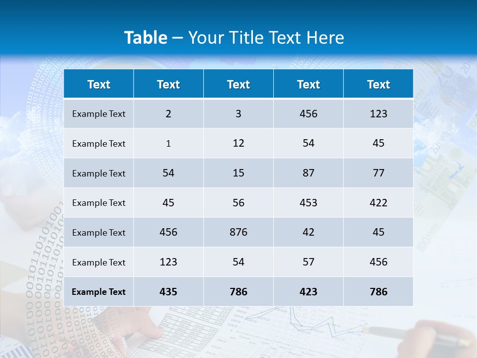 Data White Build PowerPoint Template