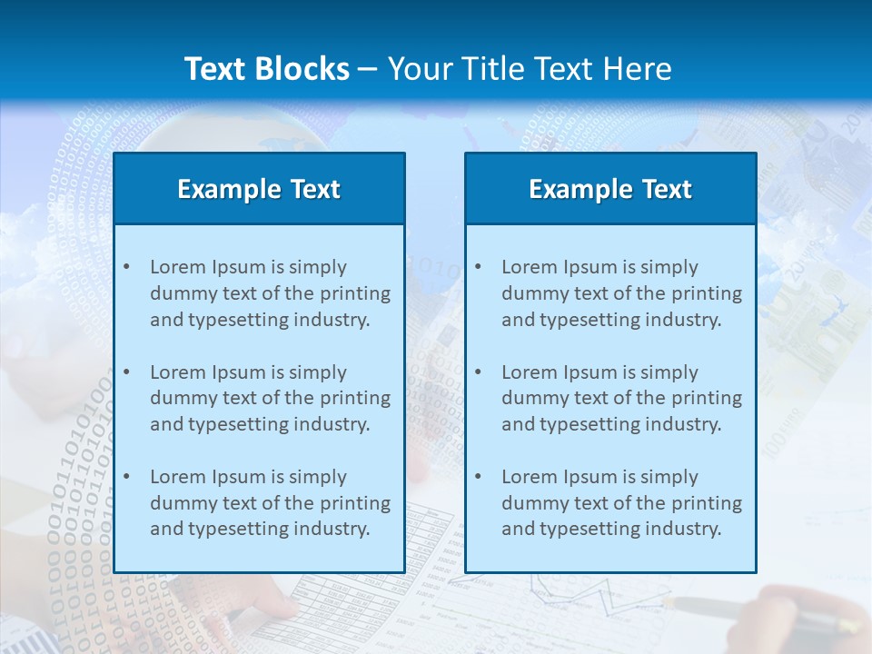 Data White Build PowerPoint Template