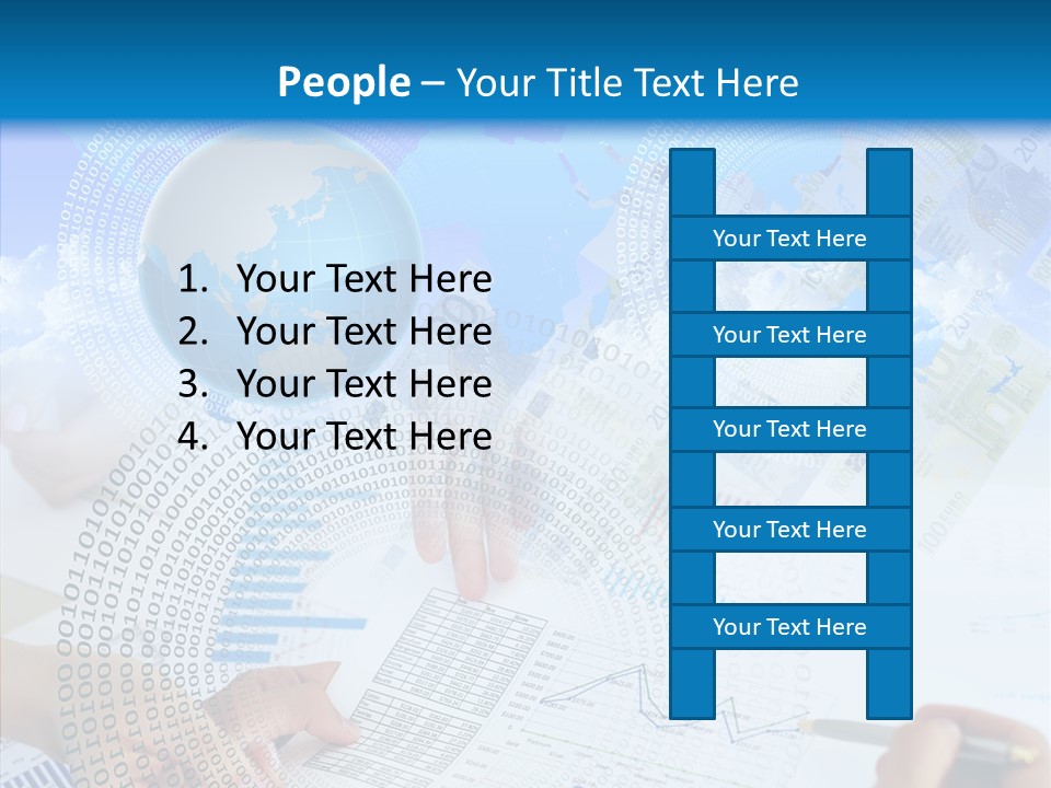 Data White Build PowerPoint Template