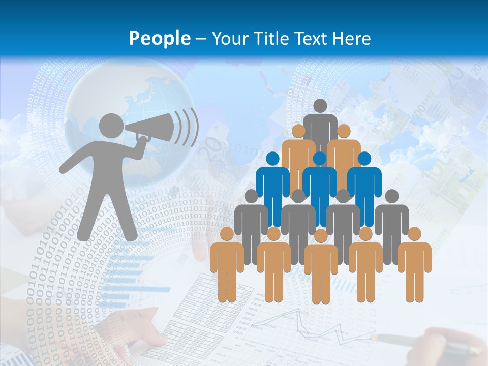 Data White Build PowerPoint Template