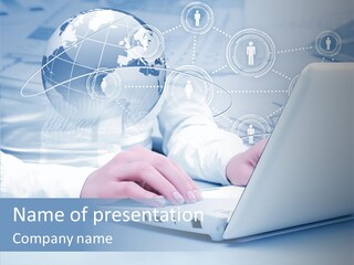 Man Teamwork Figure PowerPoint Template