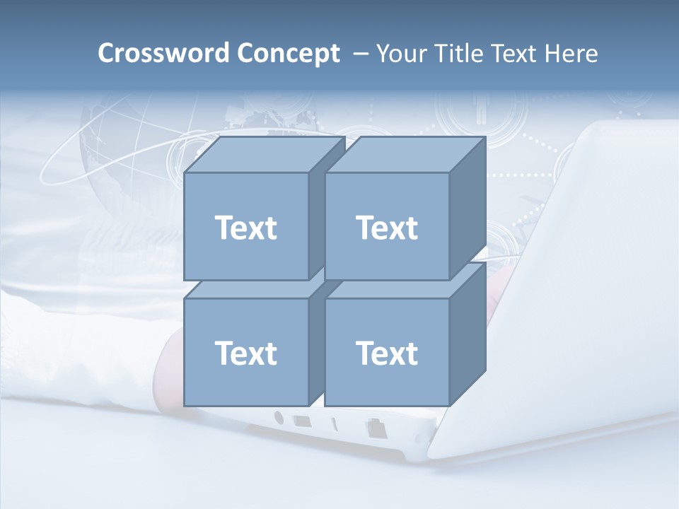 Man Teamwork Figure PowerPoint Template