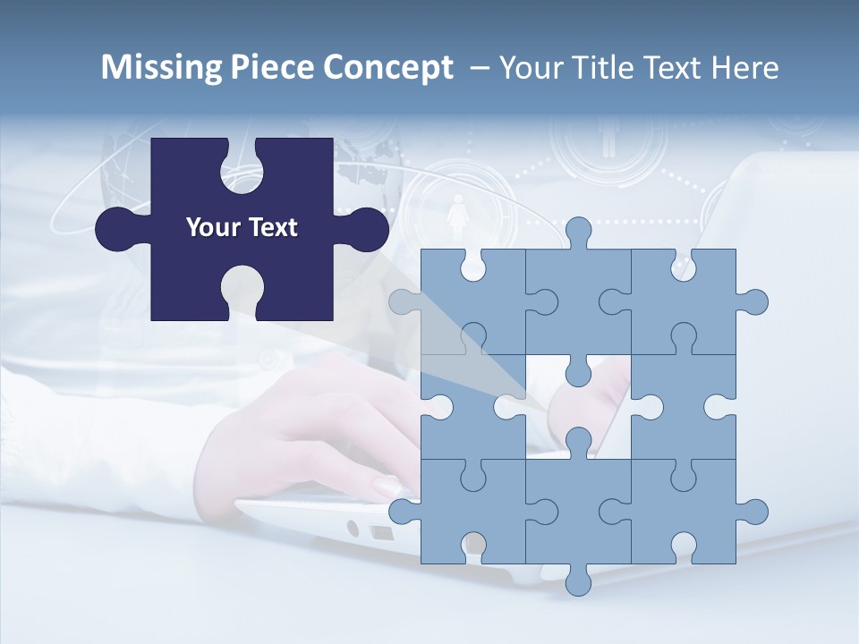 Man Teamwork Figure PowerPoint Template