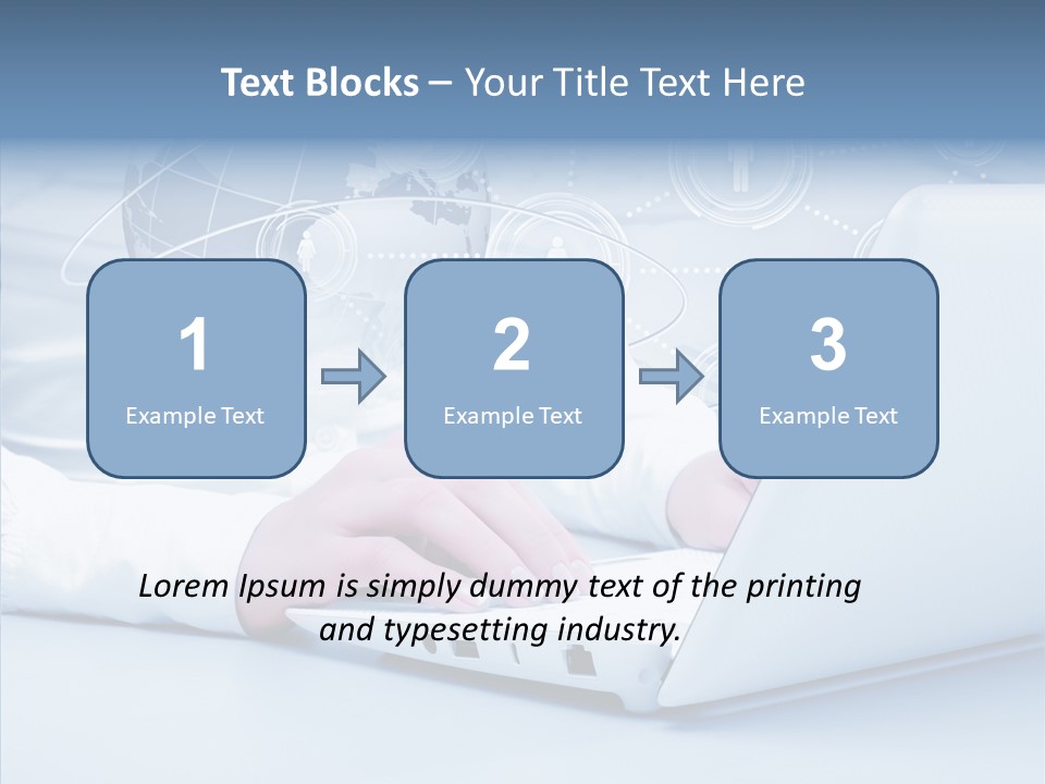 Man Teamwork Figure PowerPoint Template