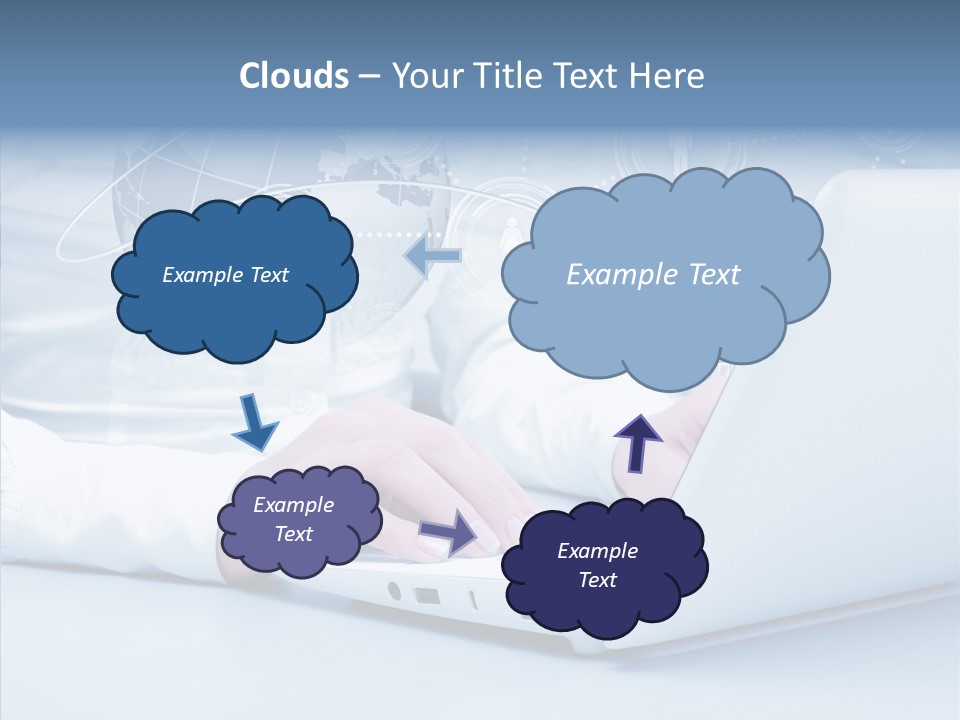 Man Teamwork Figure PowerPoint Template