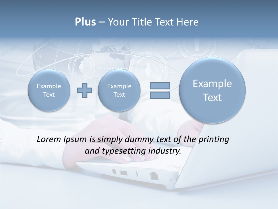 Man Teamwork Figure PowerPoint Template