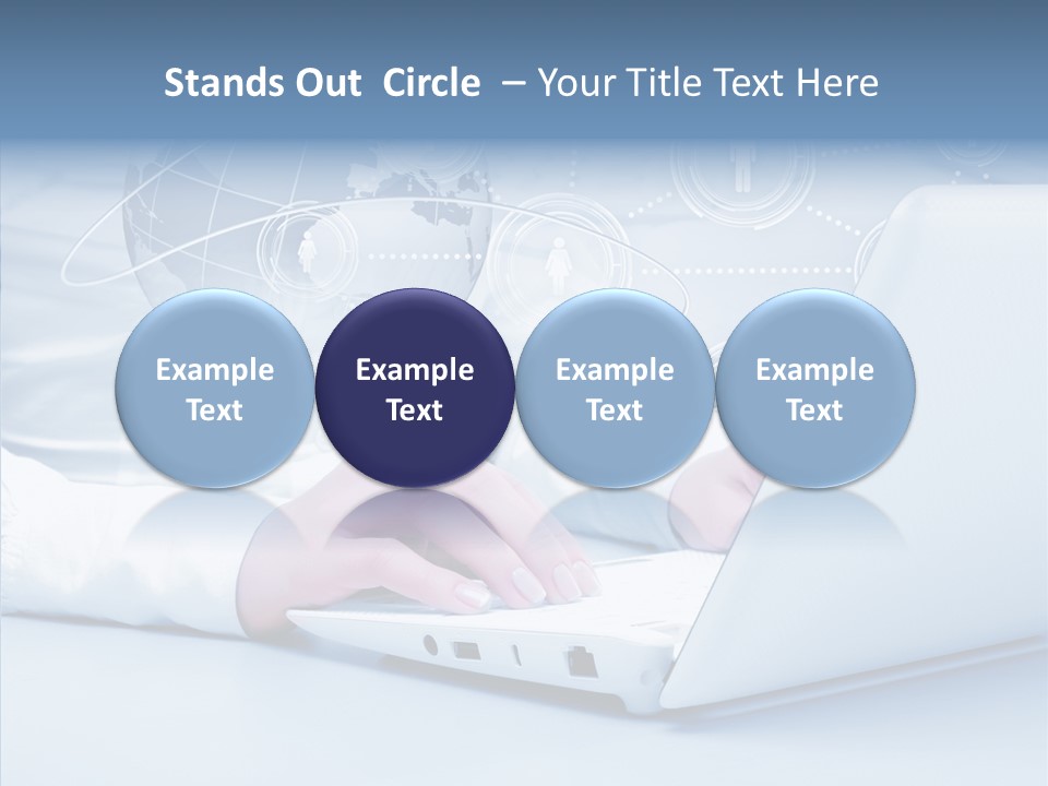 Man Teamwork Figure PowerPoint Template