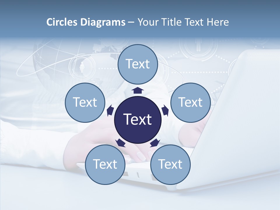 Man Teamwork Figure PowerPoint Template