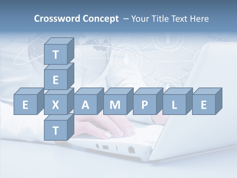 Man Teamwork Figure PowerPoint Template