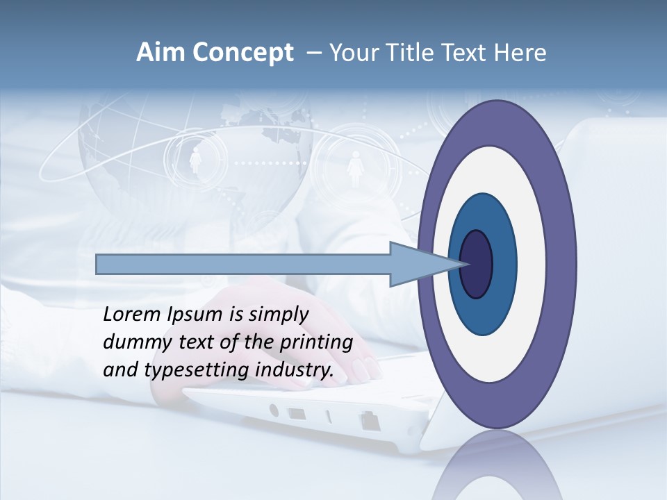 Man Teamwork Figure PowerPoint Template