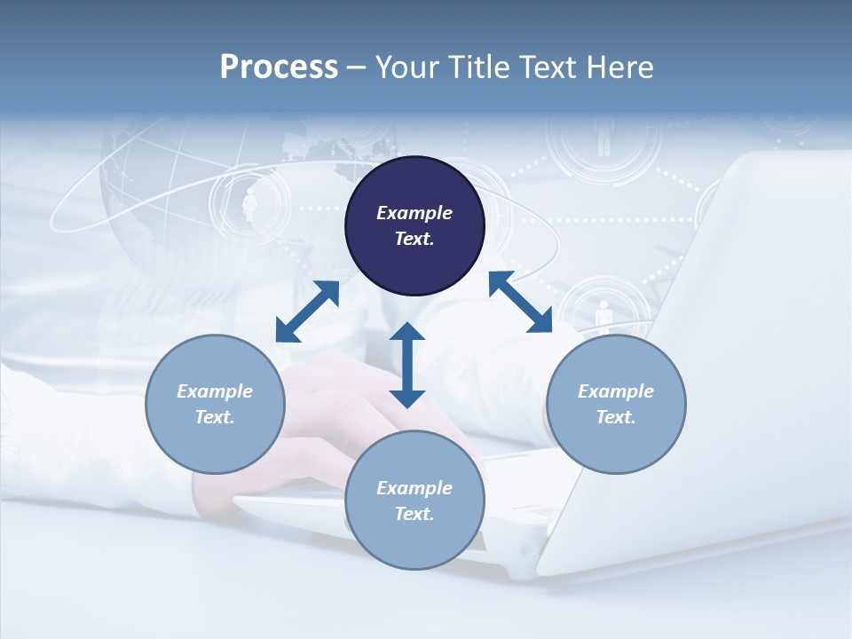 Man Teamwork Figure PowerPoint Template