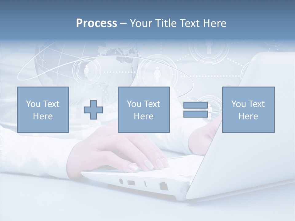 Man Teamwork Figure PowerPoint Template