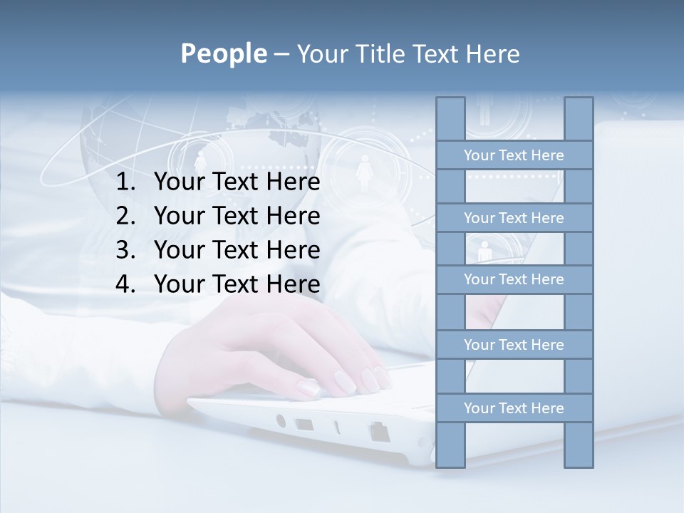 Man Teamwork Figure PowerPoint Template