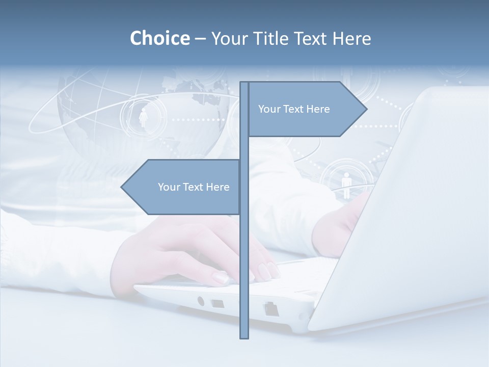 Man Teamwork Figure PowerPoint Template