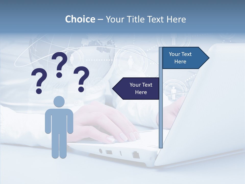 Man Teamwork Figure PowerPoint Template